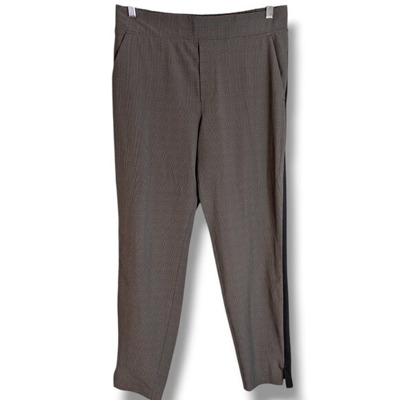 athle Pants - Athleta Women's Brooklyn High-Rise Plaid Ankle Pant Women’s Size 8 Gray